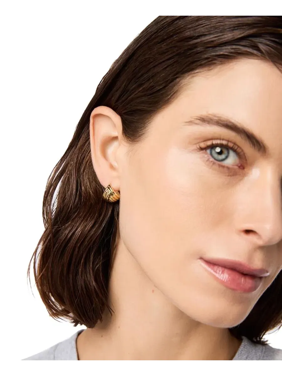 Серьги-конго с текстурой, 14K золотое покрытие, Haven Ana Luisa — изображение 4 из 4
