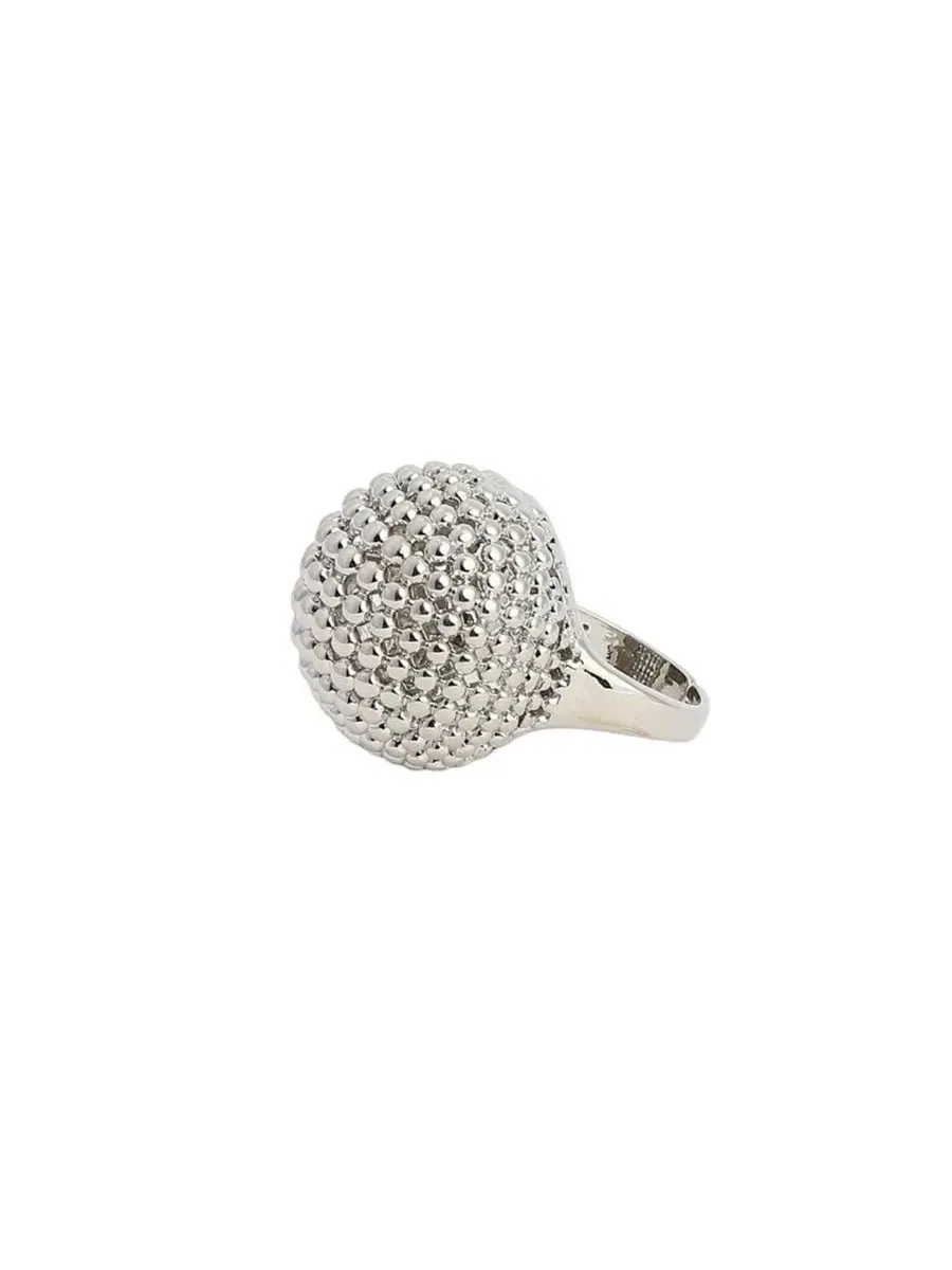 Кольцо-колье с кристаллами The Disco Ball Statement Ring SOHI — изображение 1 из 6, оттенок серебряный