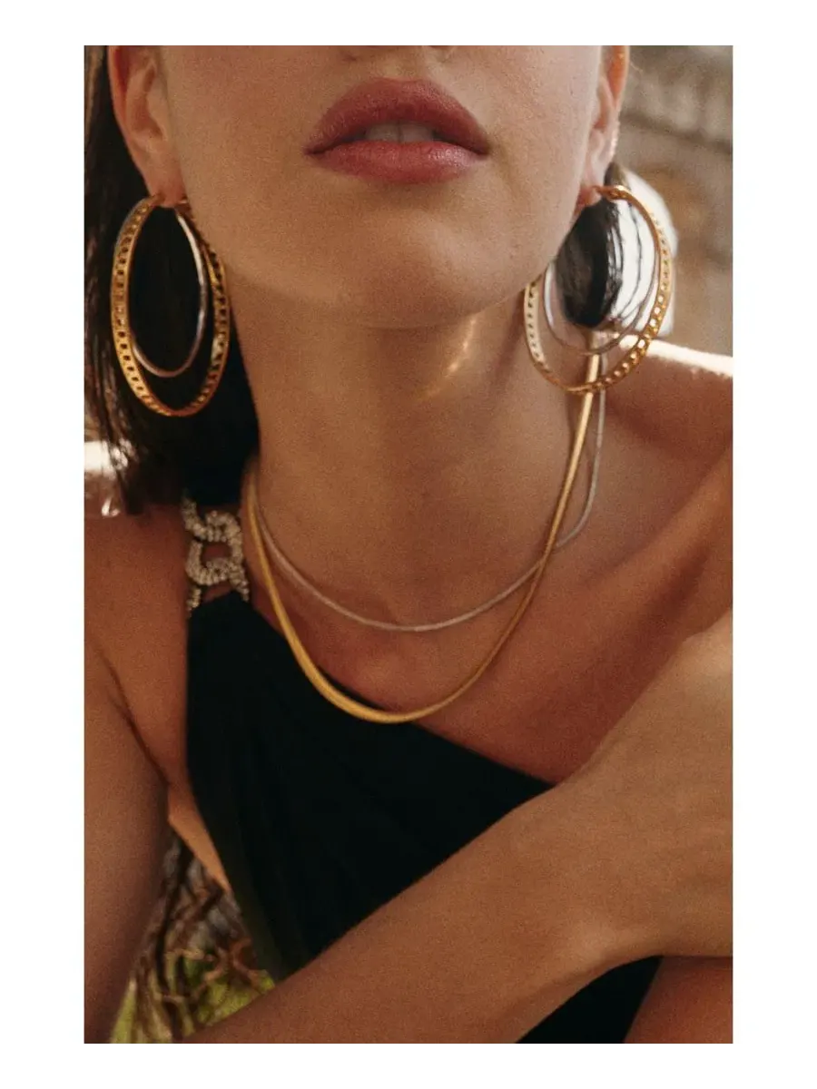 Колье-подвеска Colosseum Necklace RETRO CHIC — изображение 4 из 4, оттенок золотистый серебристый