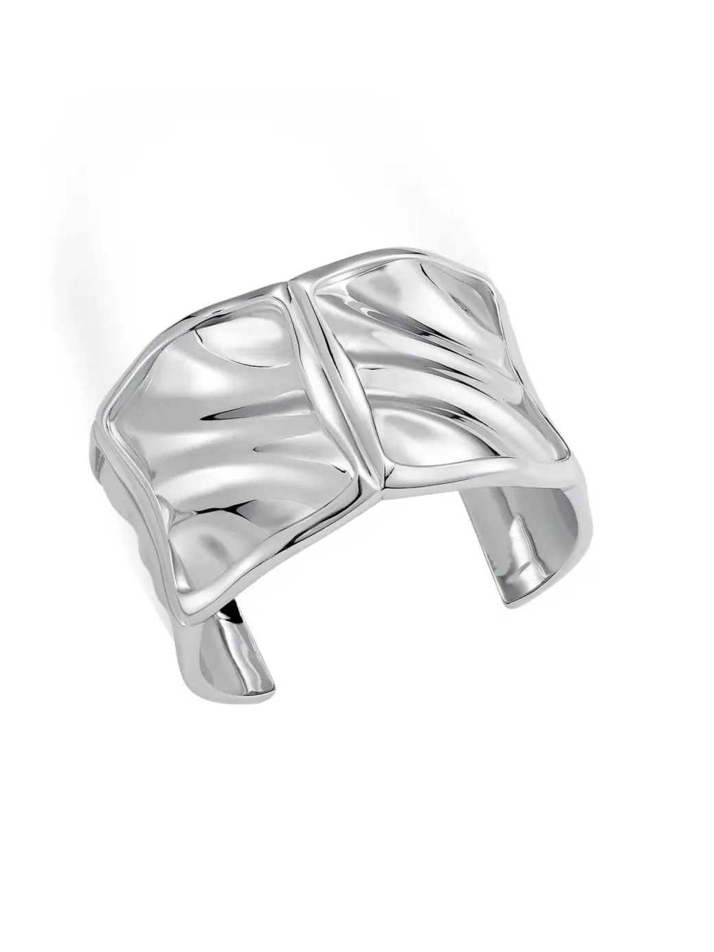 Браслет-манжета Tidal Glow Cuff RETRO CHIC — изображение 2 из 3, оттенок серебряный