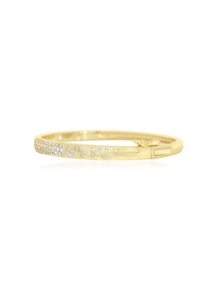 Браслет-манжета CZ Confetti Bangle The Lovery — изображение 2 из 3, оттенок золотистый-серебристый