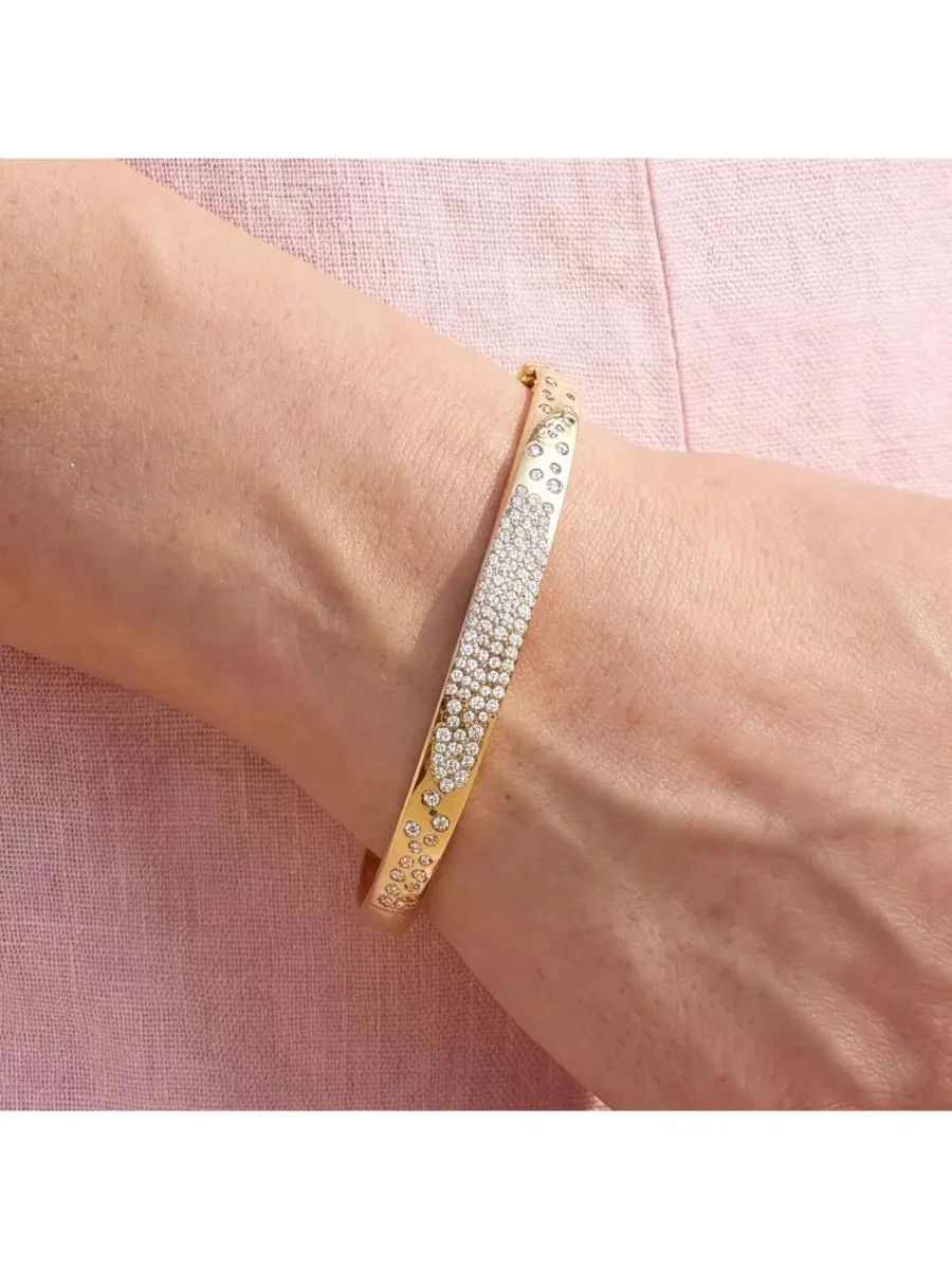 Браслет-манжета CZ Confetti Bangle The Lovery — изображение 3 из 3, оттенок золотистый-серебристый