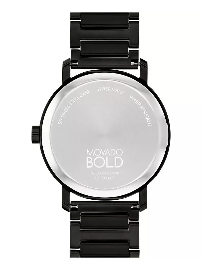 Мужские часы Bold Evolution 2.0, швейцарские кварцевые часы из черной стали с ионным покрытием, 40 — изображение 2 из 2