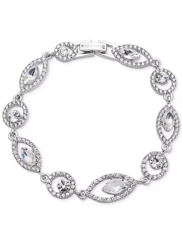 Браслет с кристальным шаром Pavé Flex Givenchy — изображение 1 из 1, оттенок серебристый