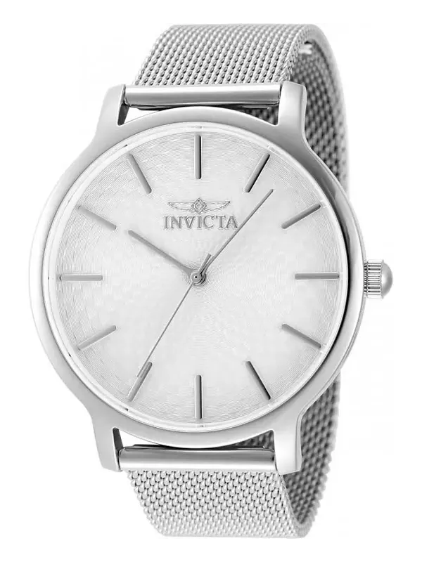 Часы Lady'S 48972 с кварцевым серебристым циферблатом и диким цветком Invicta — изображение 1 из 3, оттенок серебряный