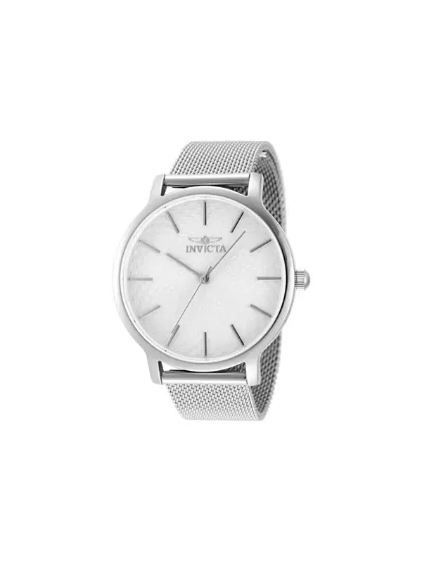 Часы Lady'S 48972 с кварцевым серебристым циферблатом и диким цветком Invicta — изображение 3 из 3, оттенок серебряный