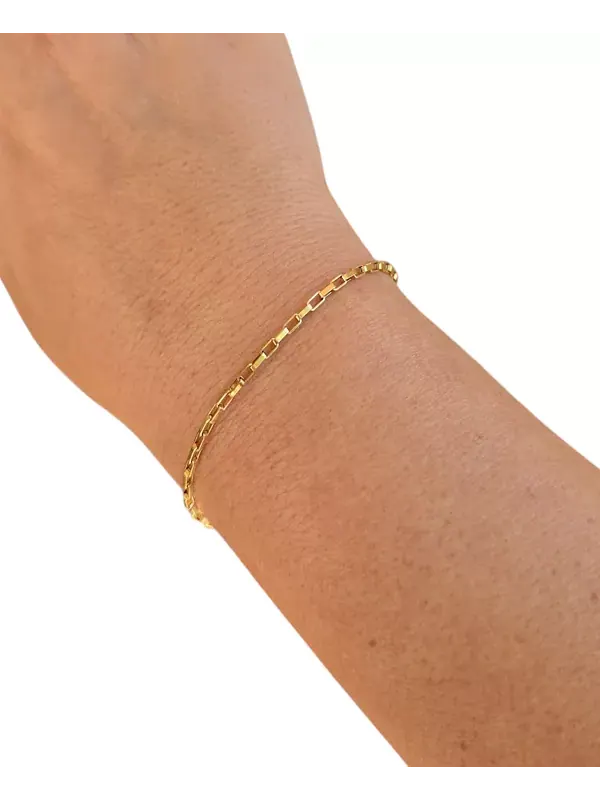 Браслет-Цепочка золотистого тона Minu Jewels — изображение 2 из 2, оттенок золото