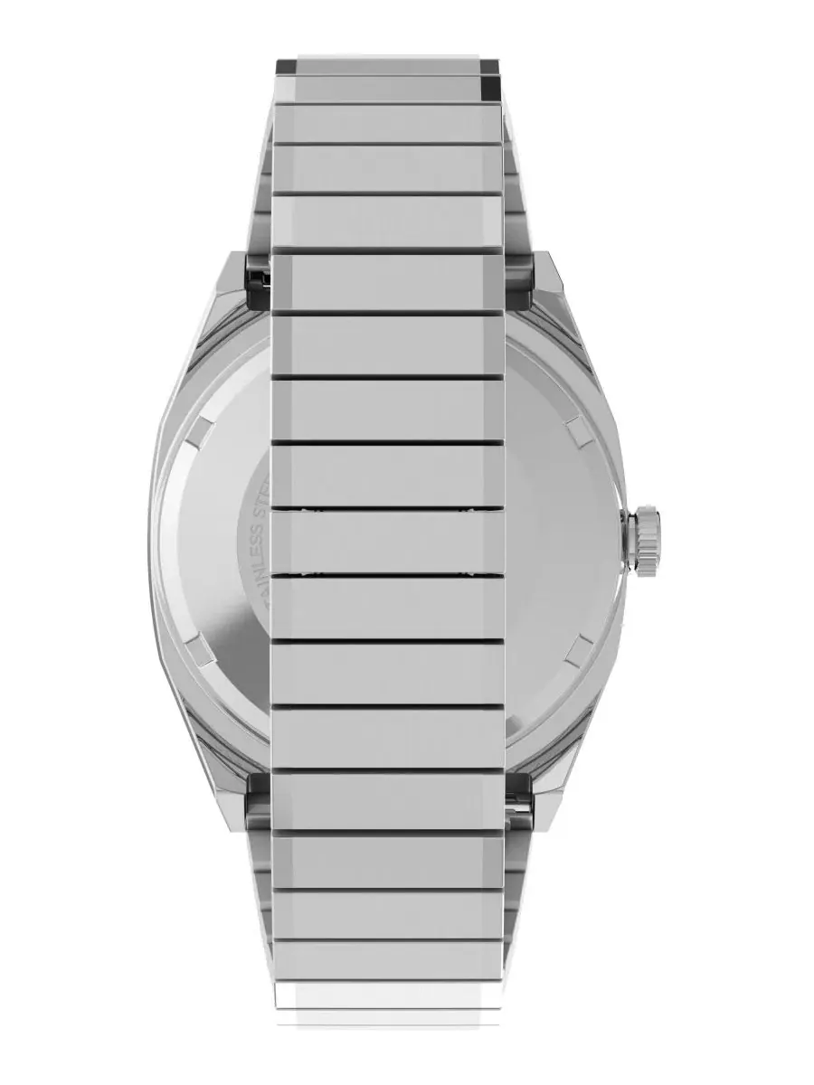 Наручные часы автоматические с браслетом из нержавеющей стали, 34 мм Timex — изображение 3 из 7, оттенок серебряный
