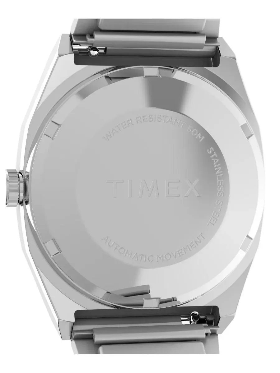 Наручные часы автоматические с браслетом из нержавеющей стали, 34 мм Timex — изображение 4 из 7, оттенок серебряный