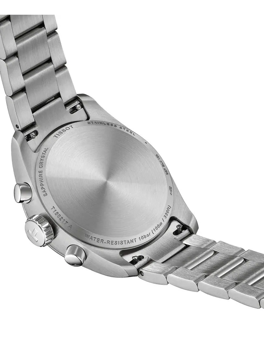 Женские часы с серым стальным браслетом 36 мм Tissot — изображение 6 из 6, оттенок синий