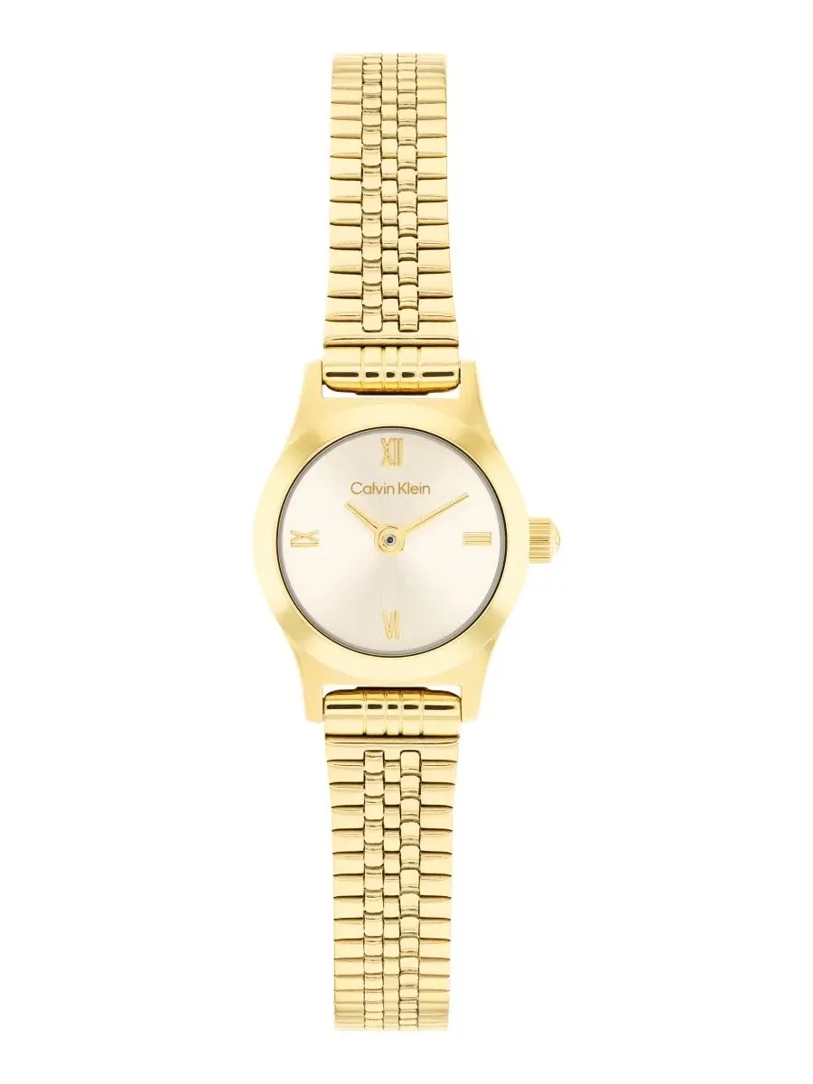 Женские часы CK Contemporary с золотистым браслетом из нержавеющей стали, 18 мм Calvin Klein