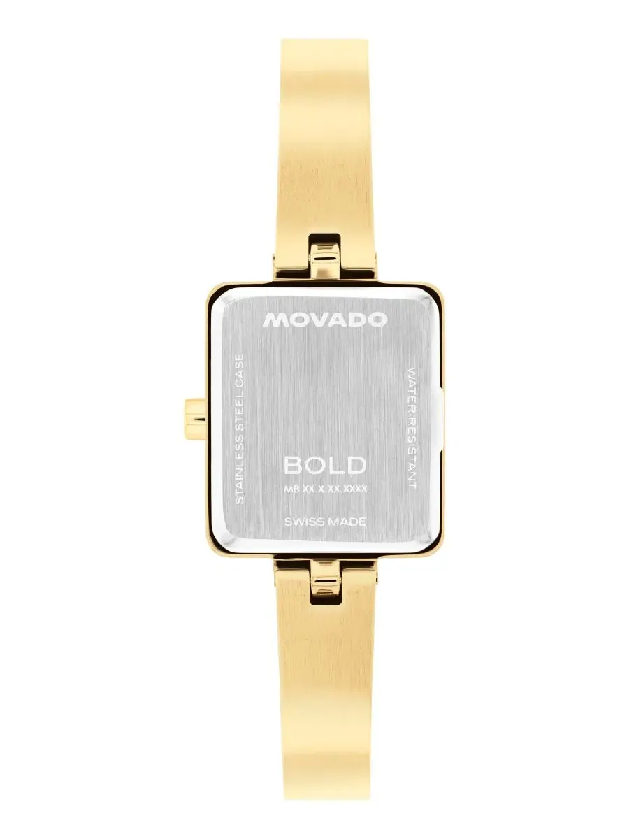 Женские часы Bold Tank Mini Bangle Swiss Quartz Ionic Plated Light Yellow Gold Steel, 20x23 мм — изображение 3 из 3