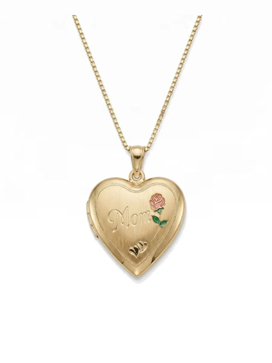 Кулон-медальон с фотографией Mom Mini Rose The M Jewelers — изображение 1 из 7, оттенок золото