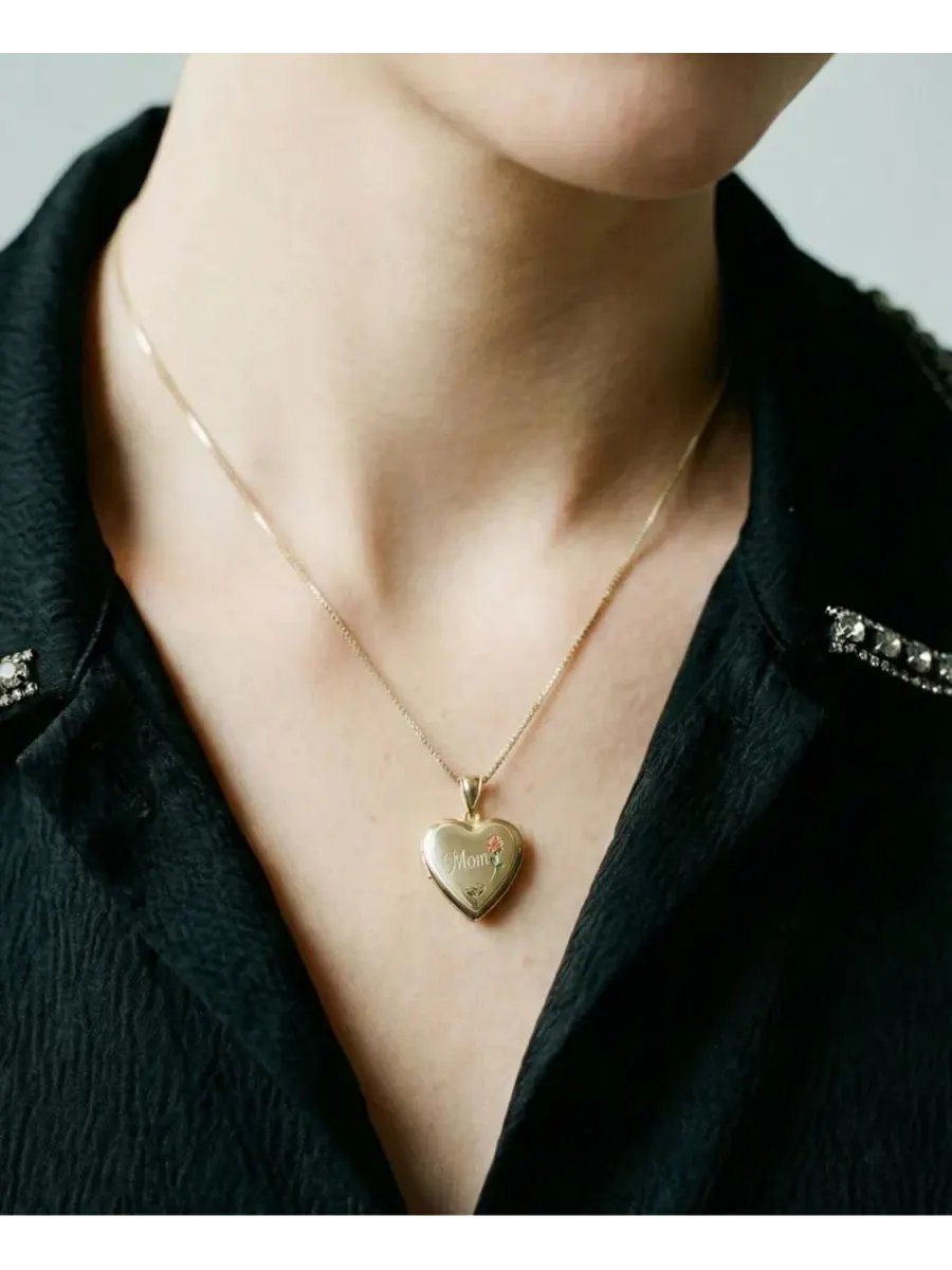 Кулон-медальон с фотографией Mom Mini Rose The M Jewelers — изображение 2 из 7, оттенок золото