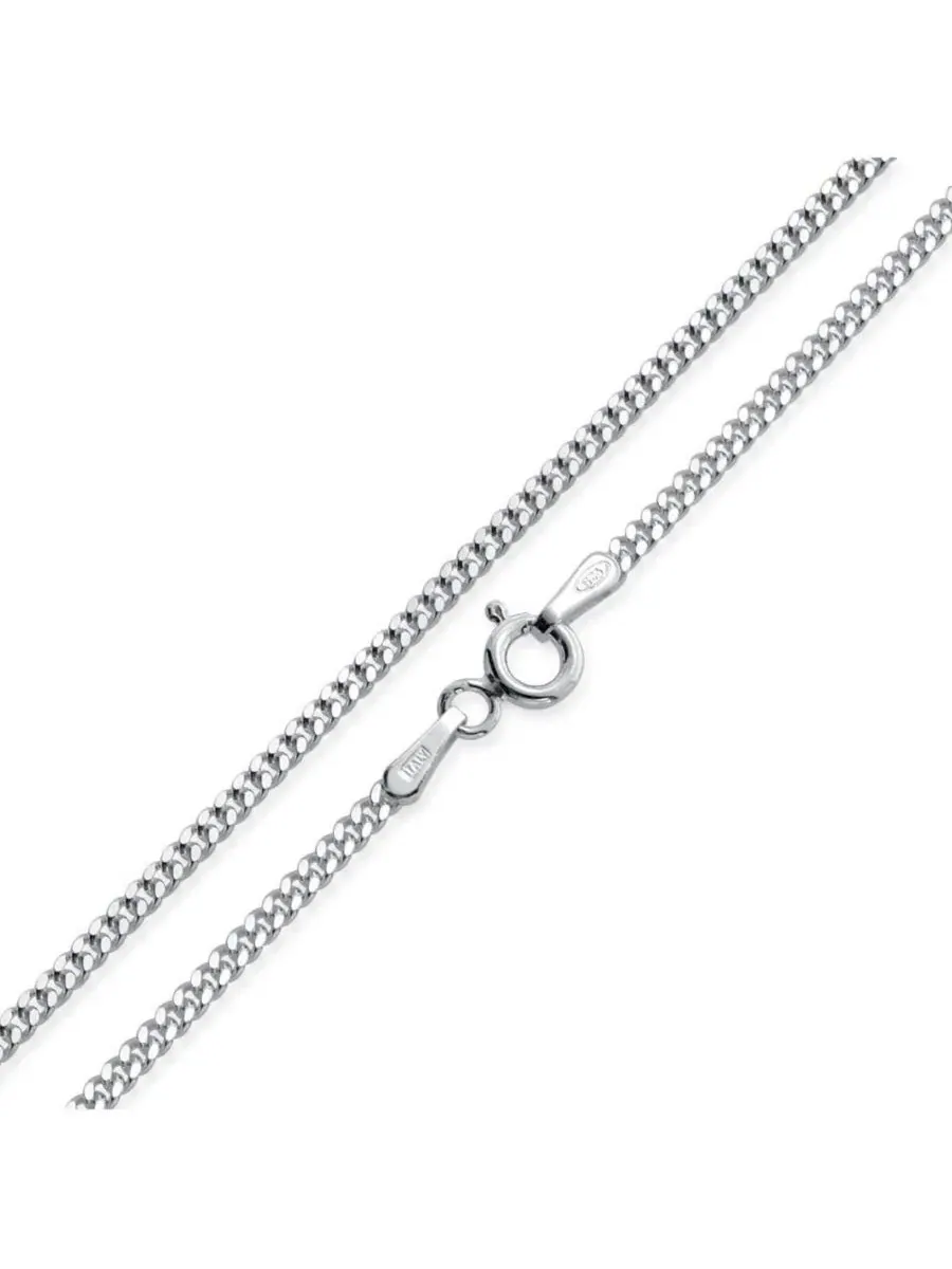 Браслет на щиколотку Cuban Chain из стерлингового серебра Bling Jewelry — изображение 4 из 4, оттенок серебристый