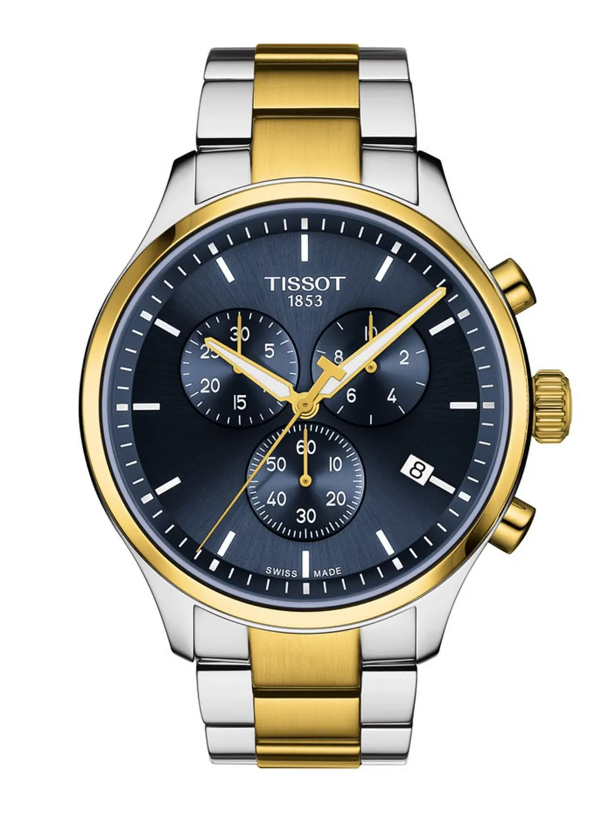 Мужские швейцарские часы с хронографом Chrono XL, классические двухцветные часы-браслет из — изображение 1 из 10
