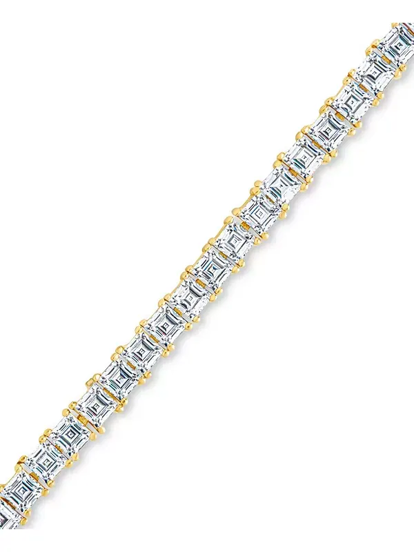 Теннисный браслет Brette с кубическим цирконием Sterling Forever — изображение 2 из 3, оттенок золото