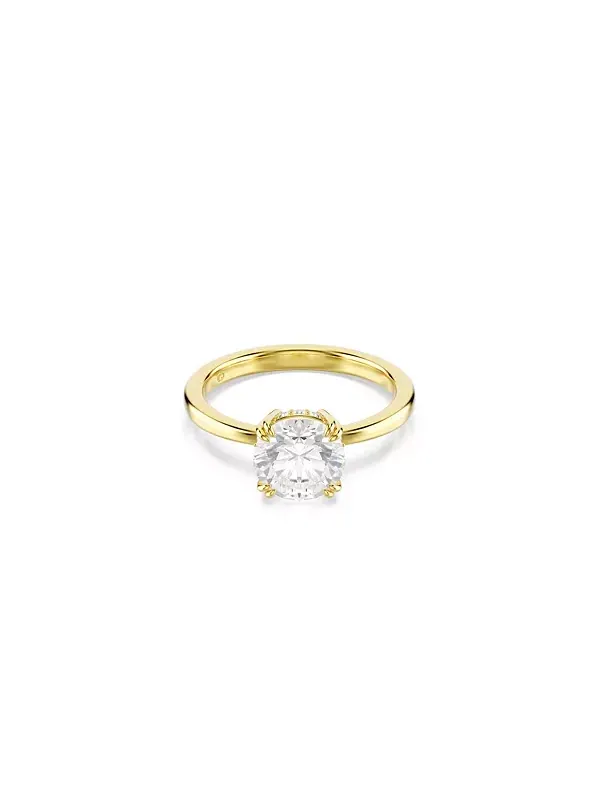 Кольцо Stilla Attract с позолотой в виде коктейля Swarovski