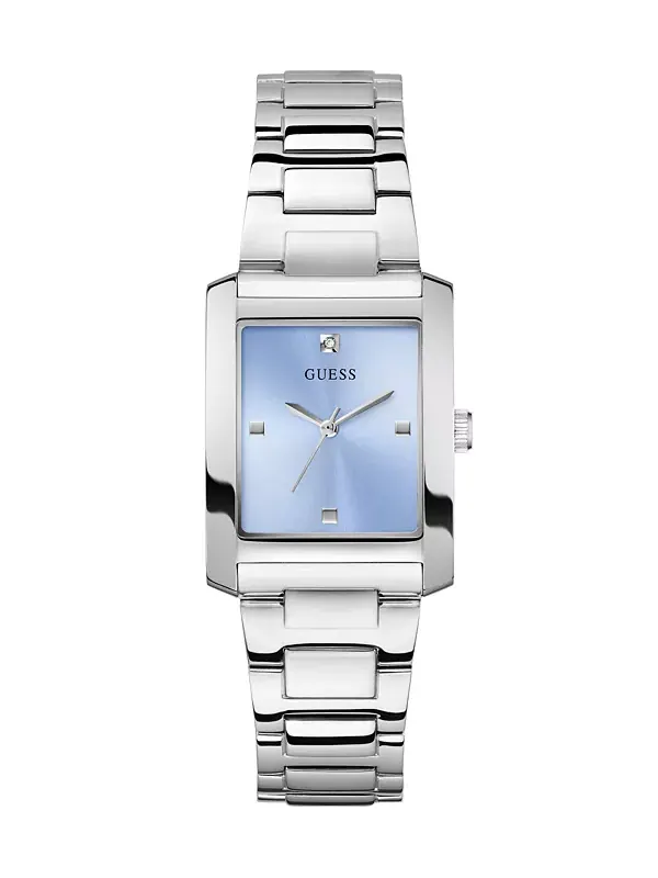 Женские аналоговые часы из нержавеющей стали серебристого цвета, 27 мм Guess