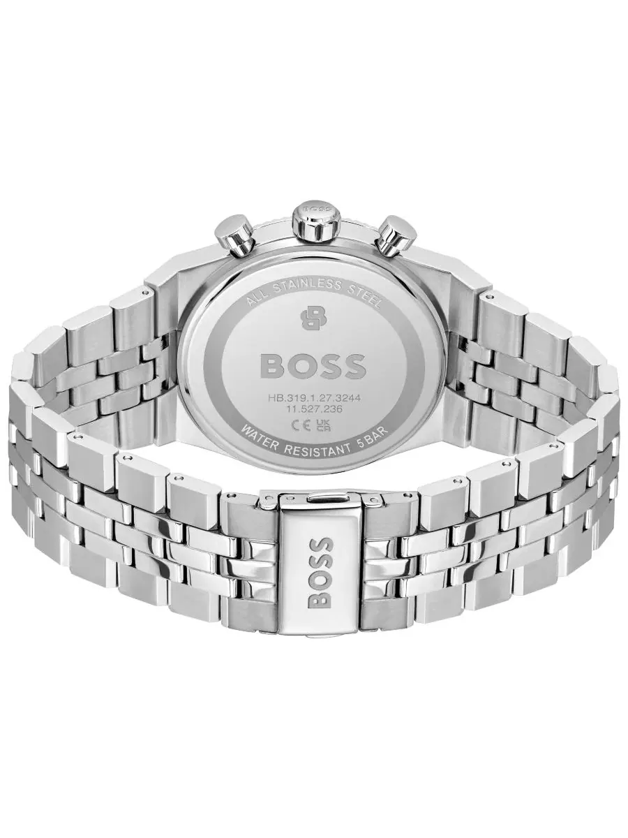 Мужские кварцевые часы Candor Prime Quartz Chrono из нержавеющей стали, 41 мм Hugo Boss — изображение 3 из 4