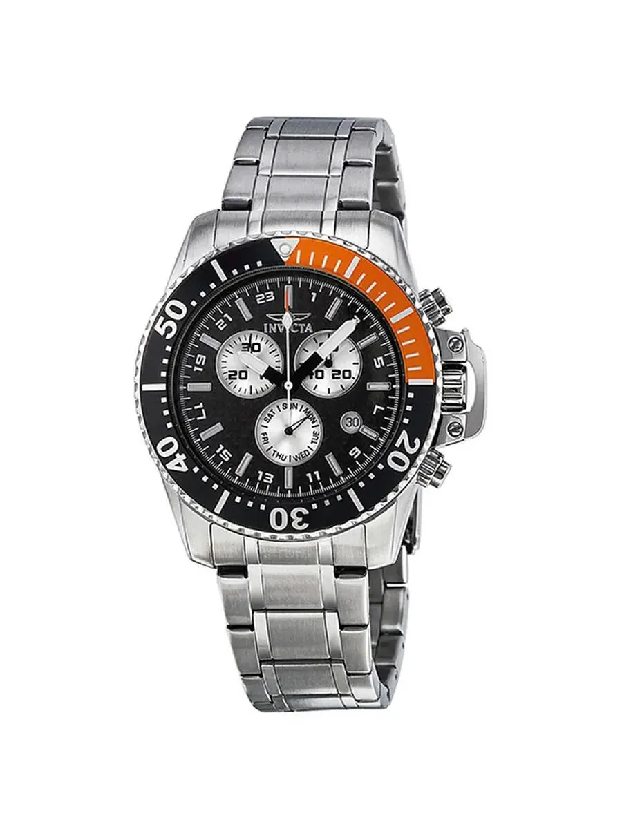 Мужские часы Pro Diver Chronograph GMT с хронографом Invicta
