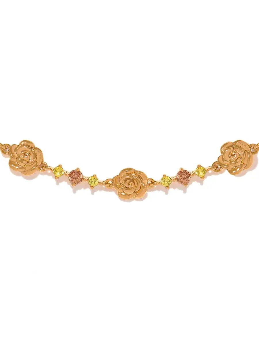 Браслет с розами и кубическим цирконием Crystal Disney Beauty The Beast Enchanted Rose Girls Crew — изображение 2 из 3