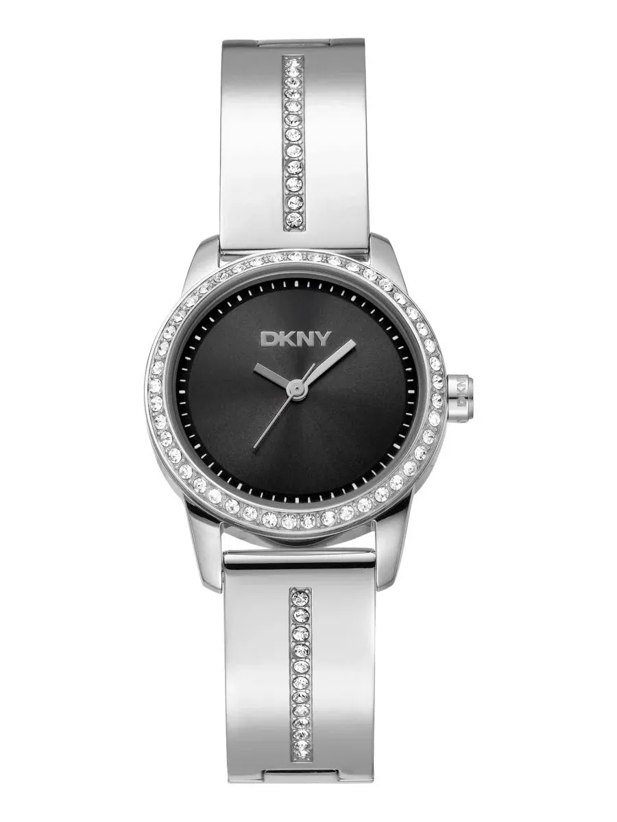 Женские часы с полубраслетом из нержавеющей стали, кварцевые, 28 мм DKNY