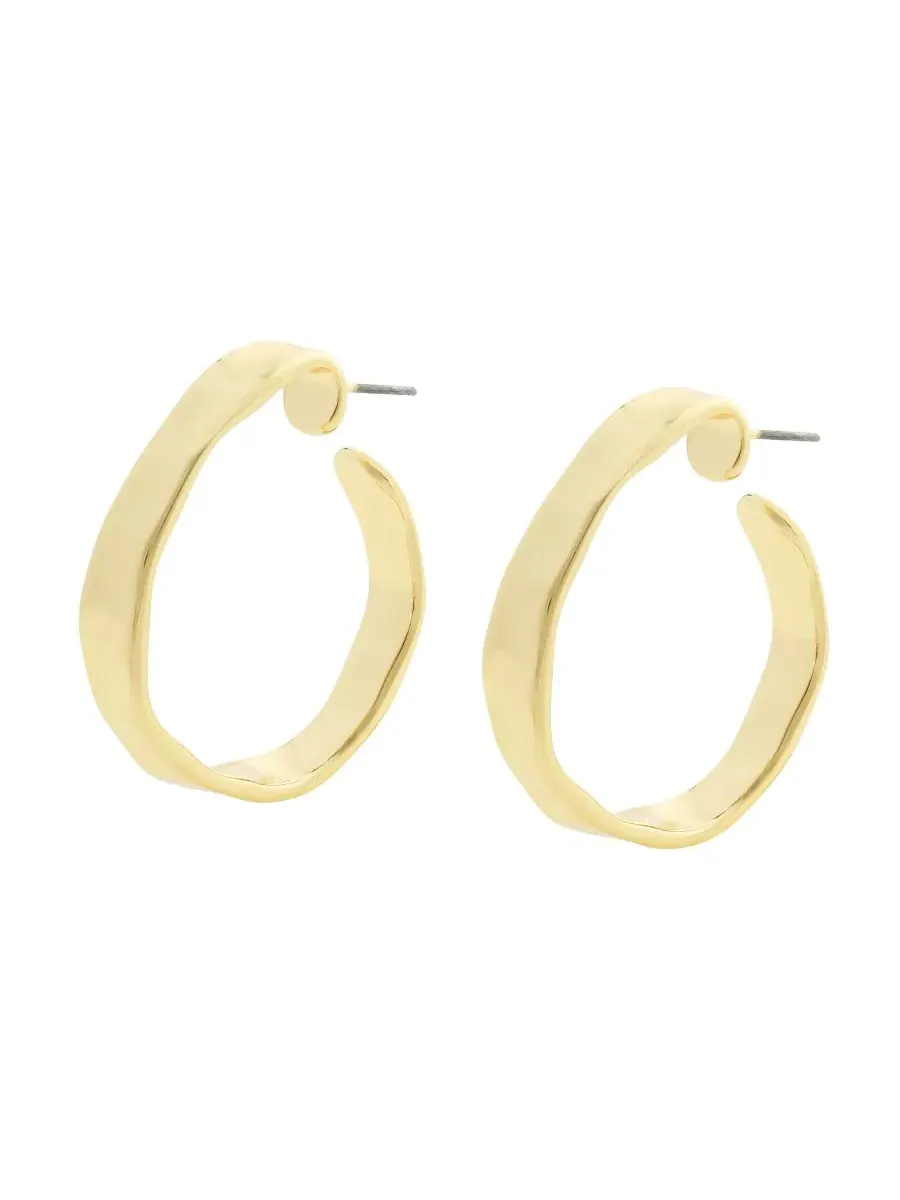 Серьги-кольца Gold Boho Hoop Steve Madden — изображение 2 из 5, оттенок золото