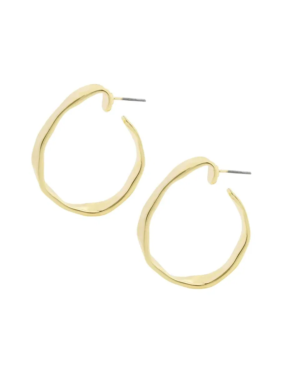Серьги-кольца Gold Boho Hoop Steve Madden — изображение 3 из 5, оттенок золото