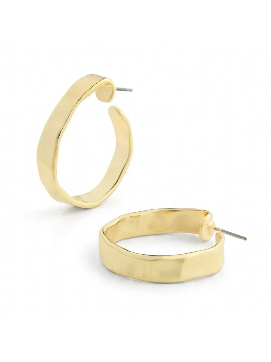Серьги-кольца Gold Boho Hoop Steve Madden — изображение 4 из 5, оттенок золото