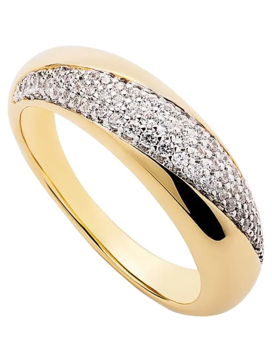 Кольцо Kira Dome Band Ring Ana Luisa — изображение 1 из 4, оттенок золото