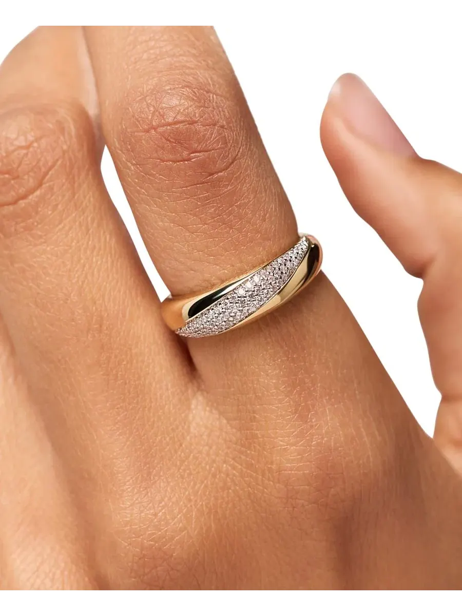 Кольцо Kira Dome Band Ring Ana Luisa — изображение 2 из 4, оттенок золото