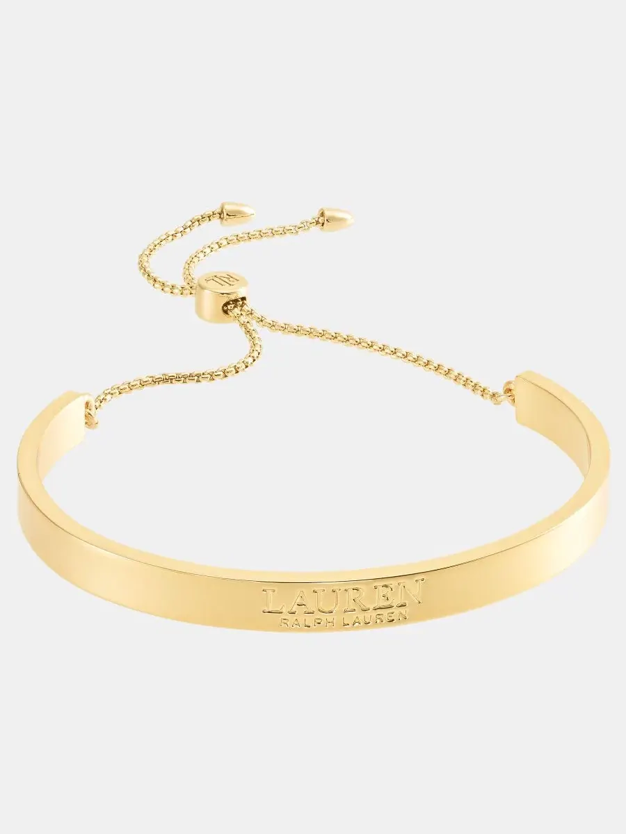 Браслет-слайдер с логотипом Lauren Ralph Lauren — изображение 1 из 3, оттенок золото