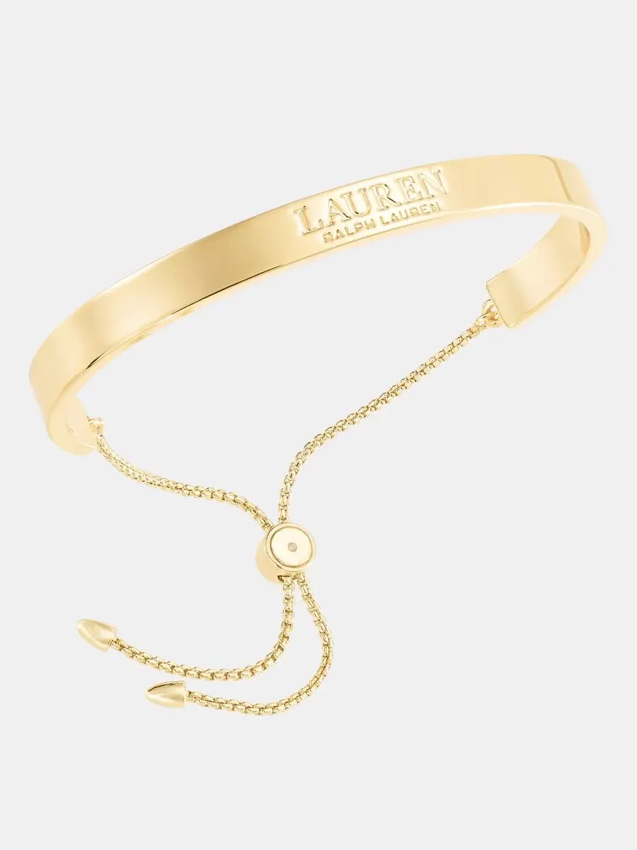 Браслет-слайдер с логотипом Lauren Ralph Lauren — изображение 3 из 3, оттенок золото