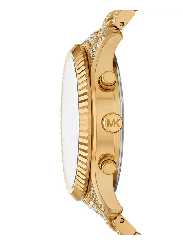 Женские часы Lexington Chronograph из нержавеющей стали золотистого оттенка, 42 мм Michael Kors — изображение 3 из 4