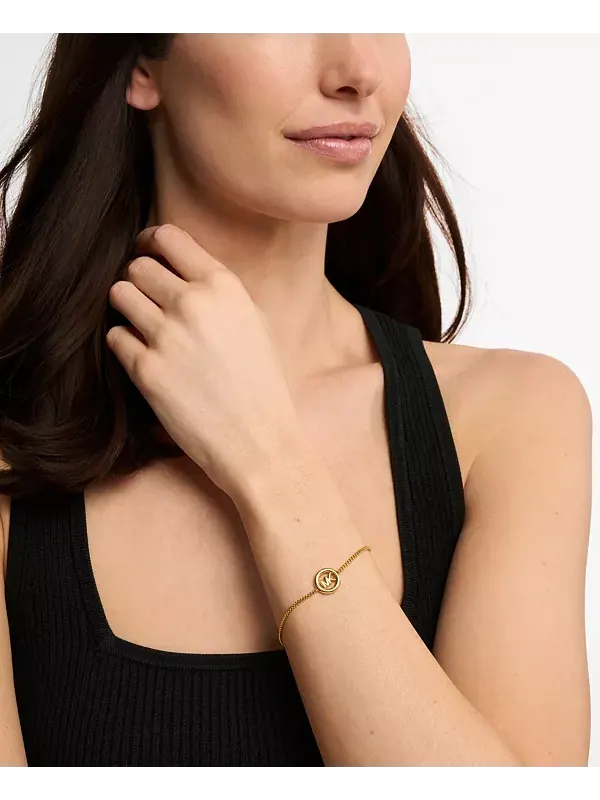 Браслет-Слайдер с логотипом Michael Kors — изображение 3 из 3, оттенок золото