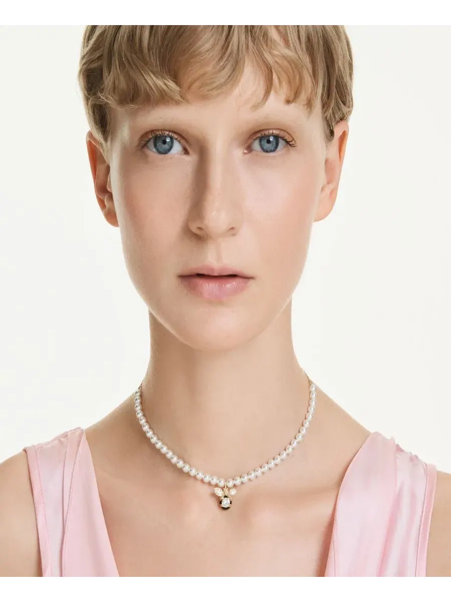 Колье-чокер «Пчела Идиллия» золотистого цвета Swarovski — изображение 5 из 5, оттенок золото