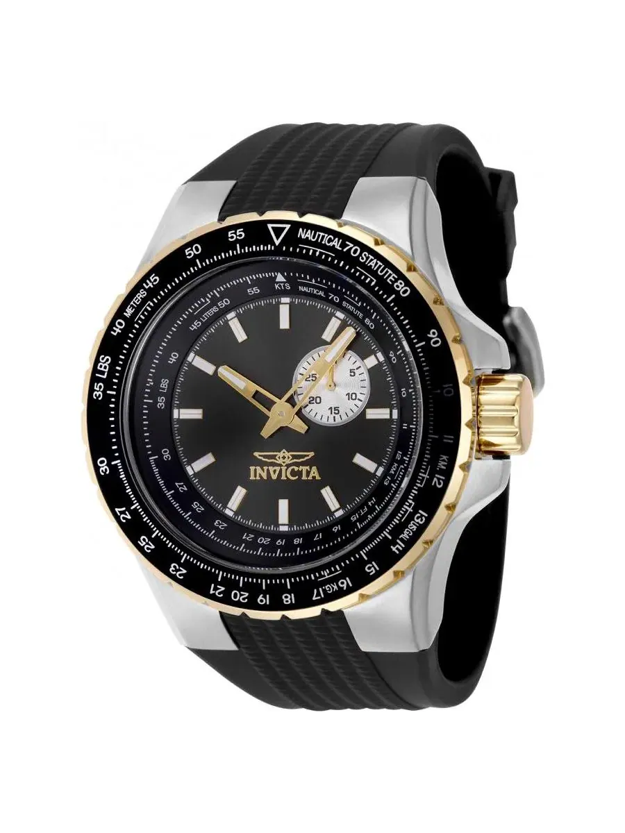 Мужские часы Invicta Pro Diver с черным циферблатом, 50 мм Invicta 49718 — изображение 1 из 2, оттенок черный
