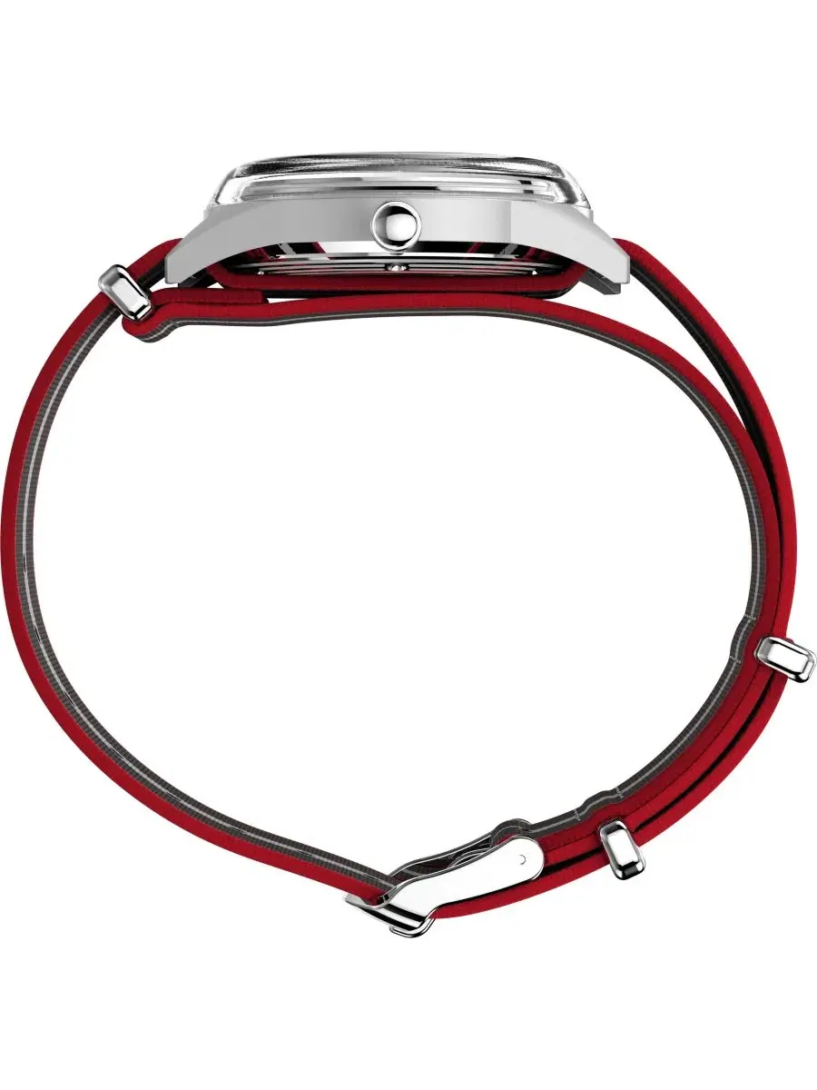 Мужские часы с кварцевым механизмом, 38 мм, с куполообразным стеклом Hesalite Timex — изображение 2 из 7, оттенок черный