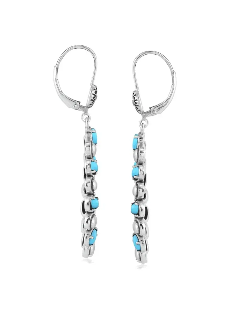 Серьги-подвески из бирюзы и стерлингового серебра American West Jewelry — изображение 7 из 7, оттенок нет цвета