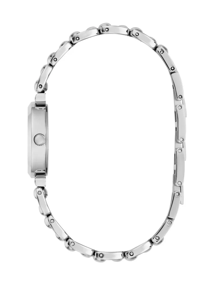Женские часы с кварцевым механизмом, корпус из стали 26 мм GUESS — изображение 3 из 6, оттенок серебряный