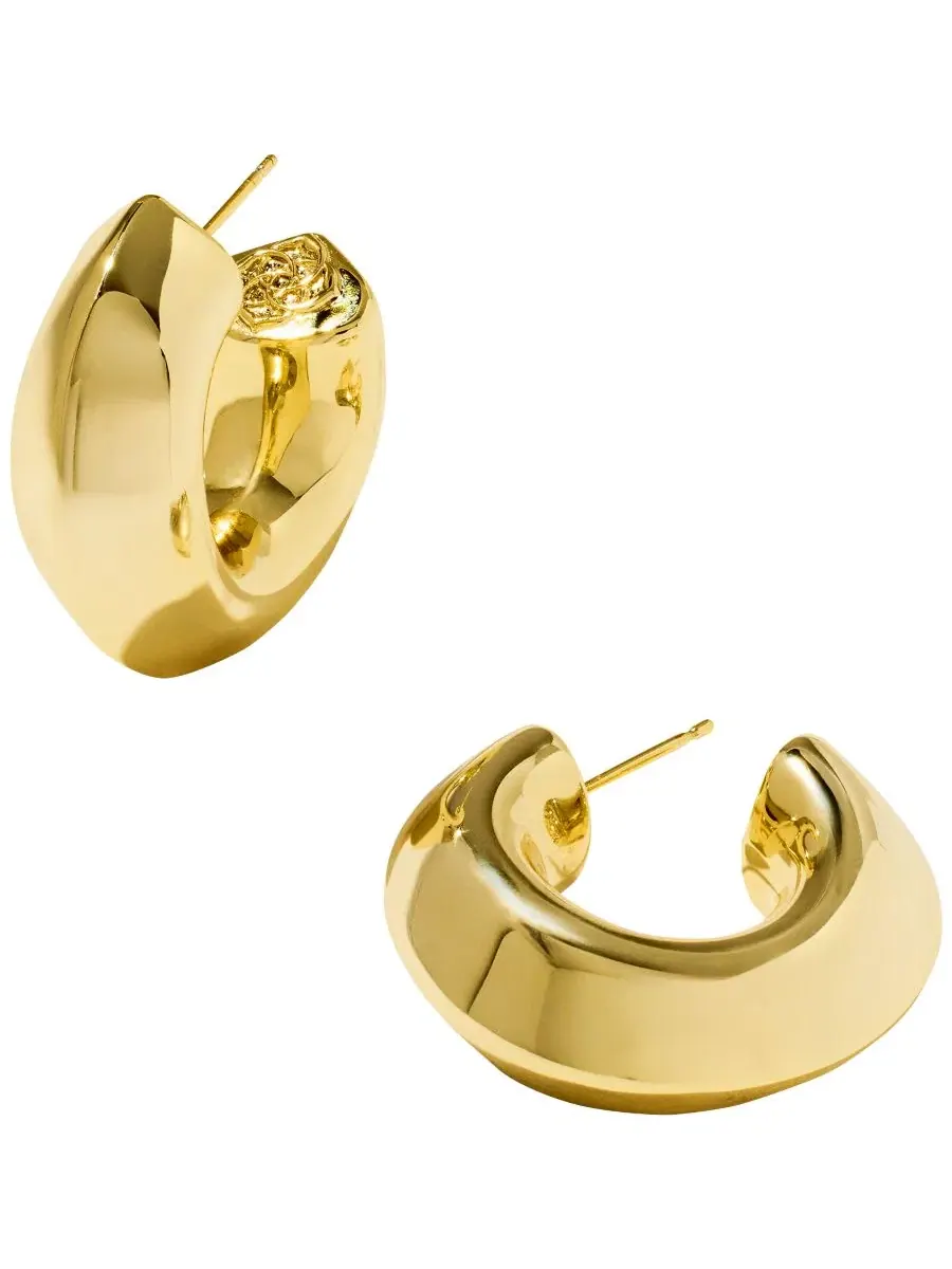 Серьги-кольца Kendra Scott Embry, 14k золотое покрытие — изображение 3 из 3