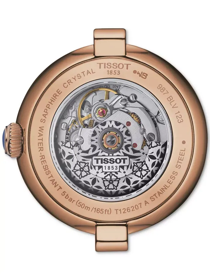 Женские часы Bellissima с коричневым кожаным ремешком и PVD-покрытием, 29 мм Tissot — изображение 3 из 5