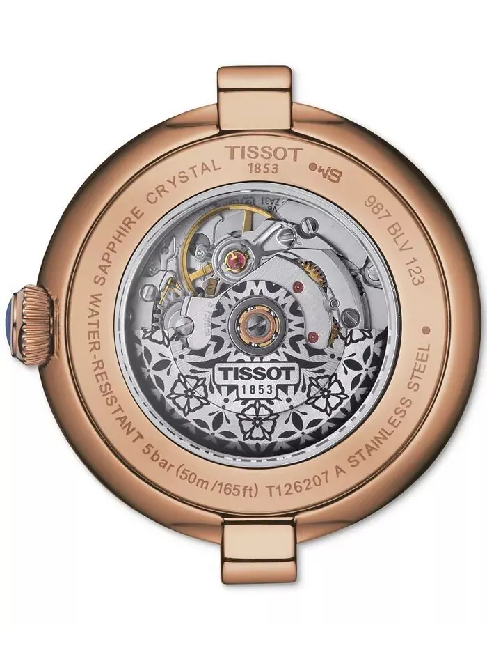 Женские часы Bellissima с коричневым кожаным ремешком PVD, 29 мм Tissot — изображение 3 из 5, оттенок белый
