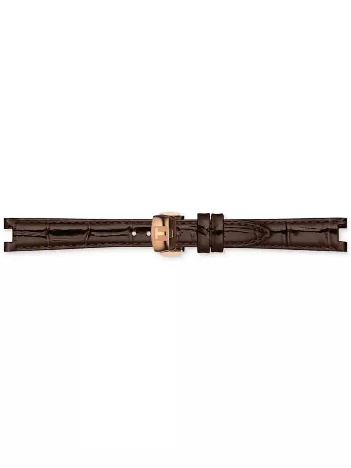 Женские часы Bellissima с коричневым кожаным ремешком PVD, 29 мм Tissot — изображение 4 из 5, оттенок белый