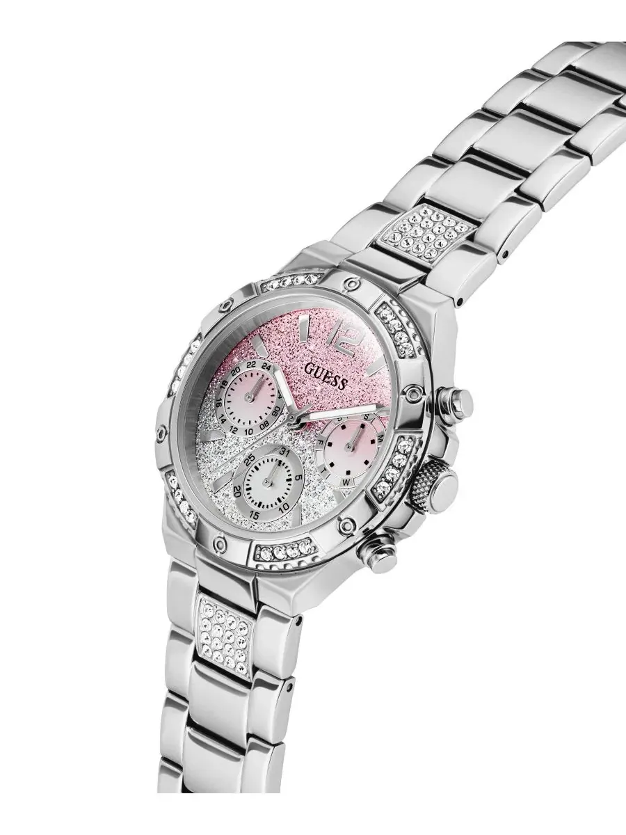 Женские часы с многофункциональным циферблатом, 38 мм — изображение 4 из 6, оттенок серебристый