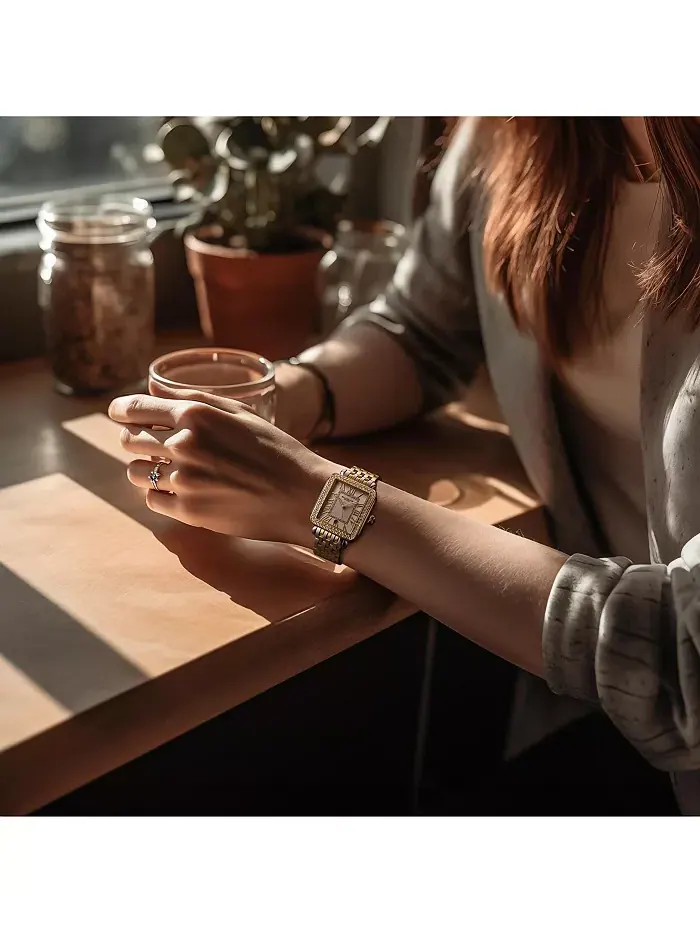 VivreLuxe 34 мм прямоугольные женские кварцевые модные часы Stuhrling — изображение 4 из 4, оттенок нет цвета