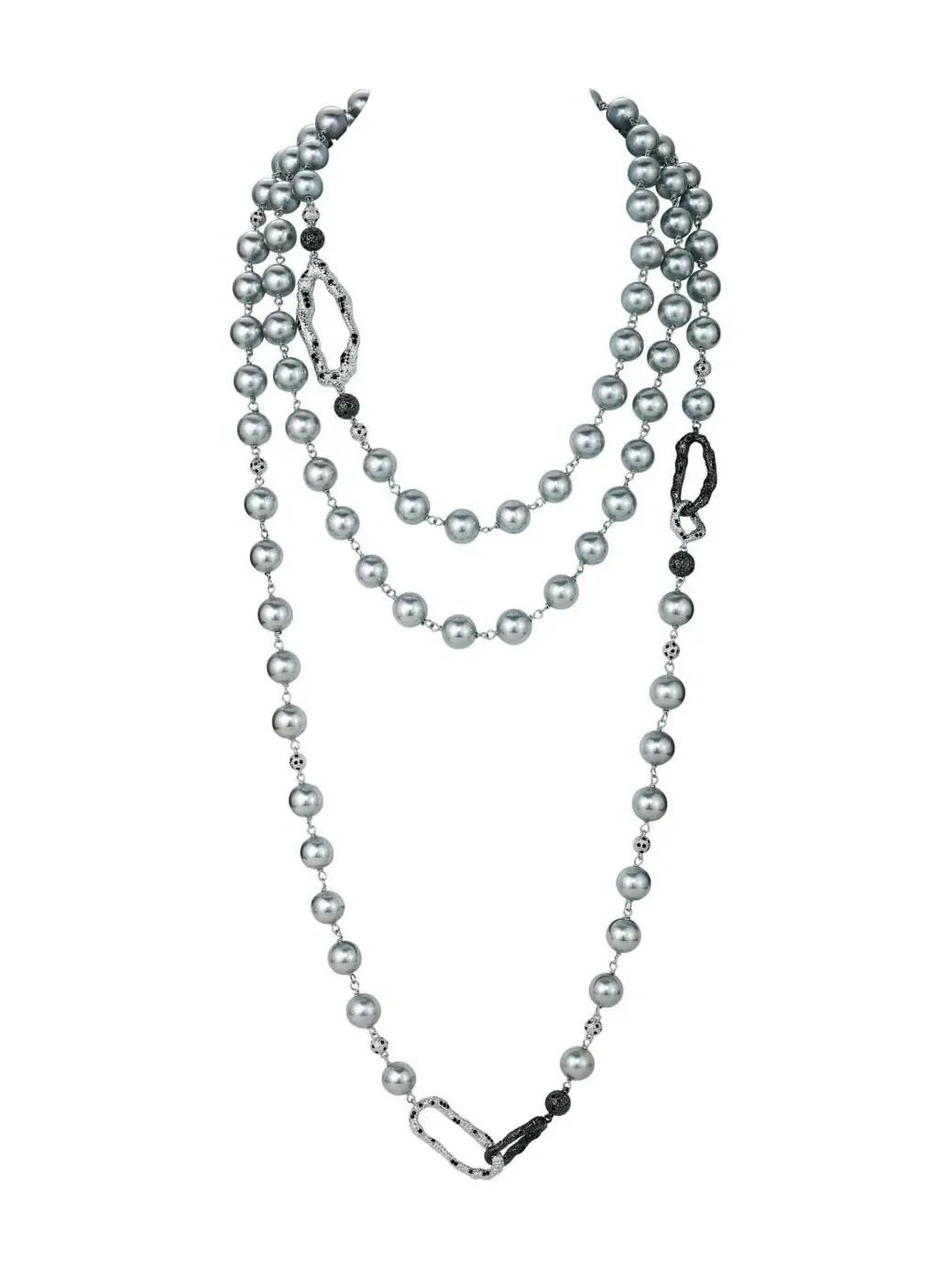 Ожерелье с подвеской Leopard Necklace RETRO CHIC — изображение 1 из 3, оттенок серый
