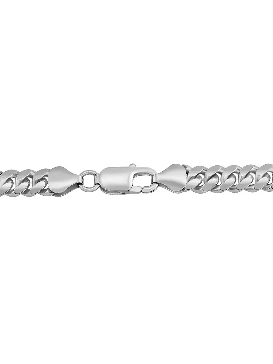 Серебряное колье с цепью Cuban Italian Silver — изображение 2 из 3, оттенок серебристый