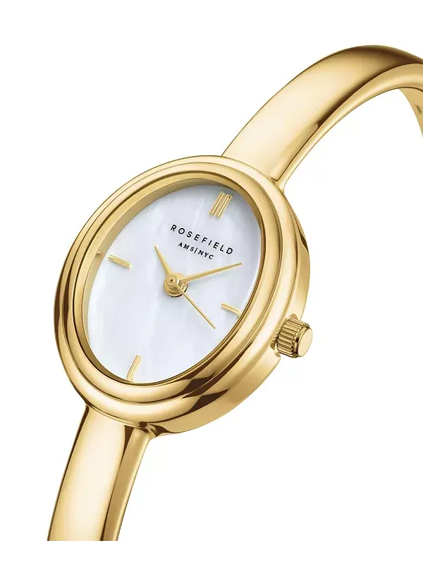 Женские часы Bangle s с браслетом из нержавеющей стали золотистого оттенка, 23,5 мм Rosefield — изображение 4 из 4